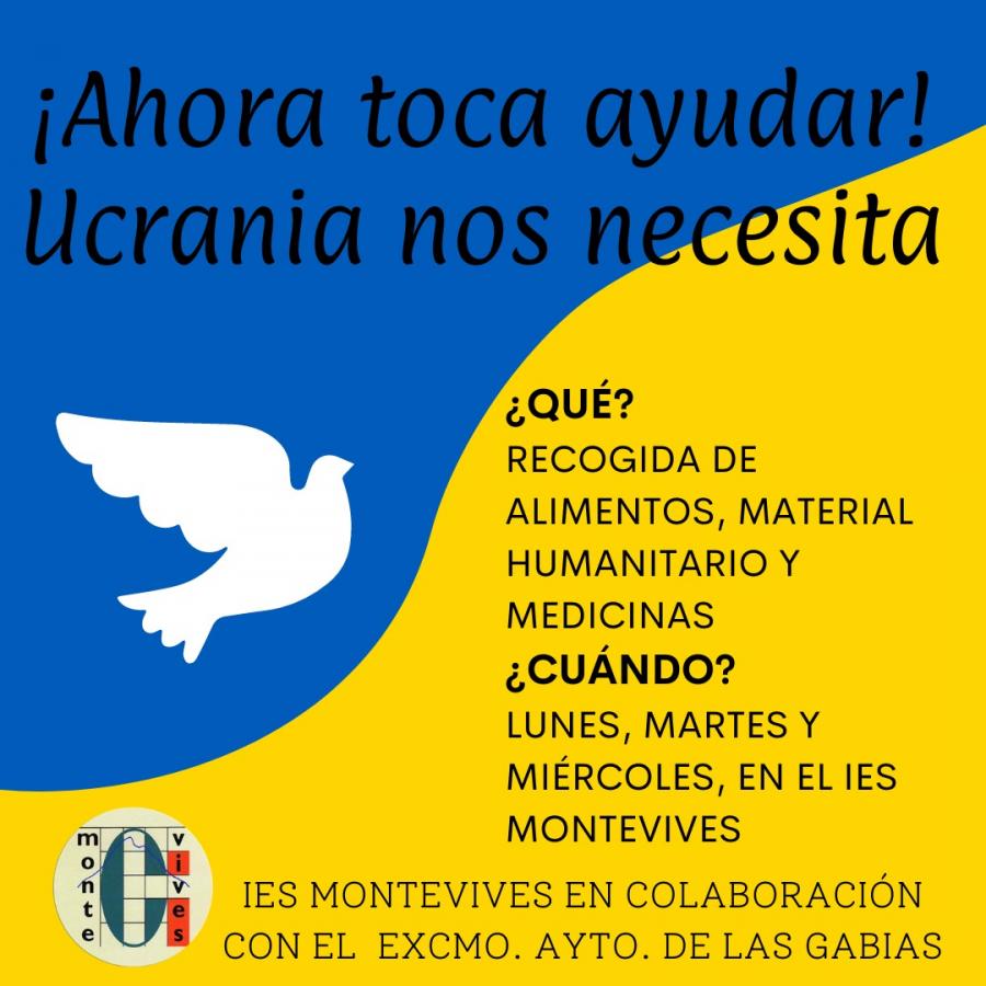 Cartel Ayuda Ucrania